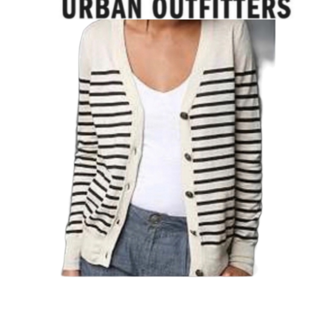 Urban outfitters sailor striped button cardigan M